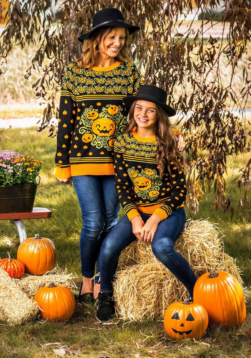 Kid's Pumpkin Patch Halloween Sweater Promotions - -2