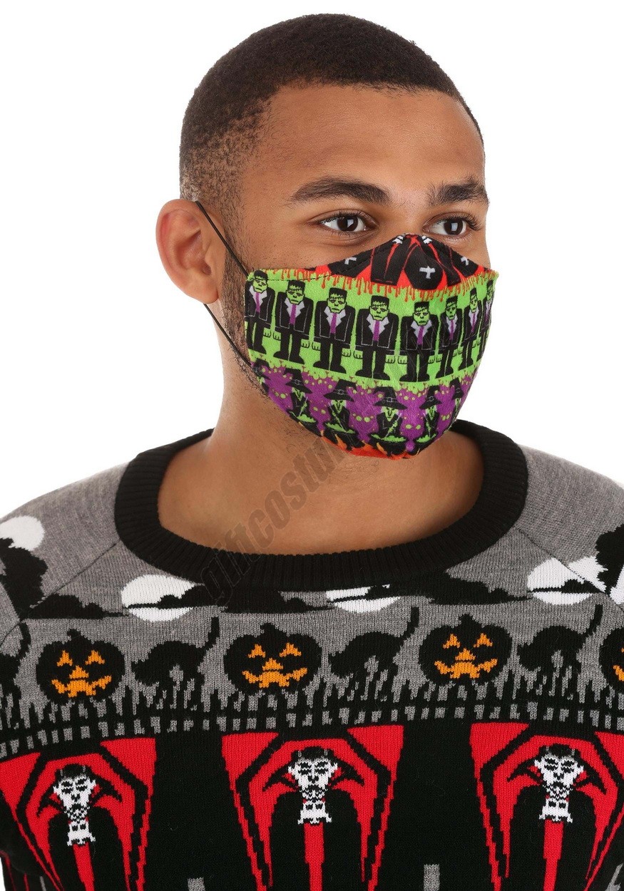 Monsters Sublimated Face Mask for Adults Promotions - -5