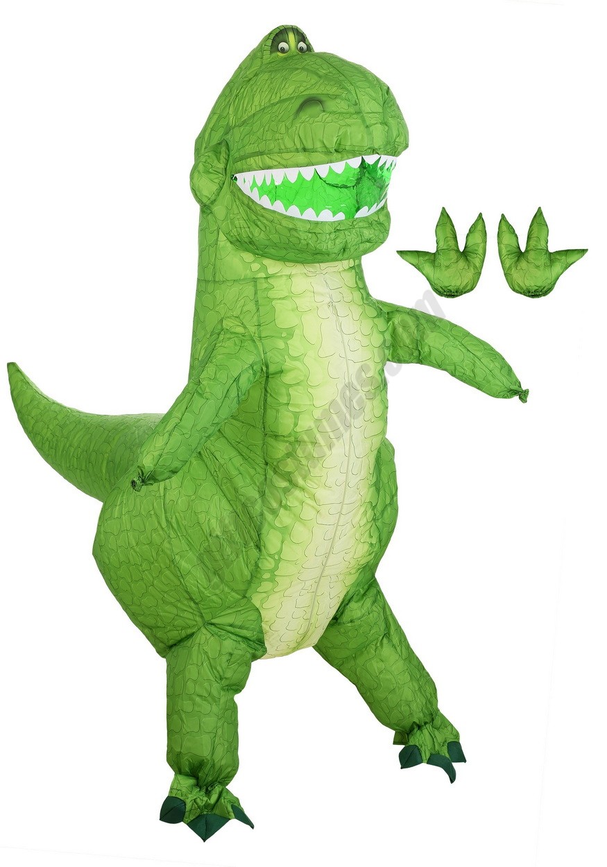 Disney Toy Story Rex Inflatable Costume for Adults - Men's - -11