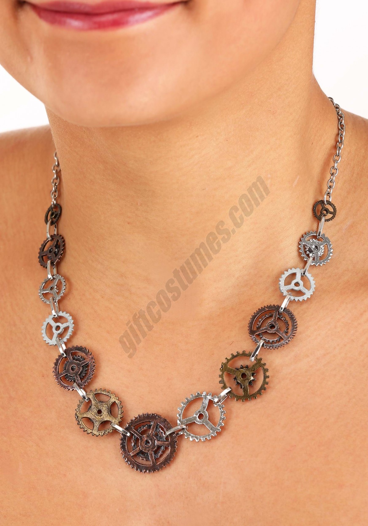Single Chain Gears Necklace Promotions - -0