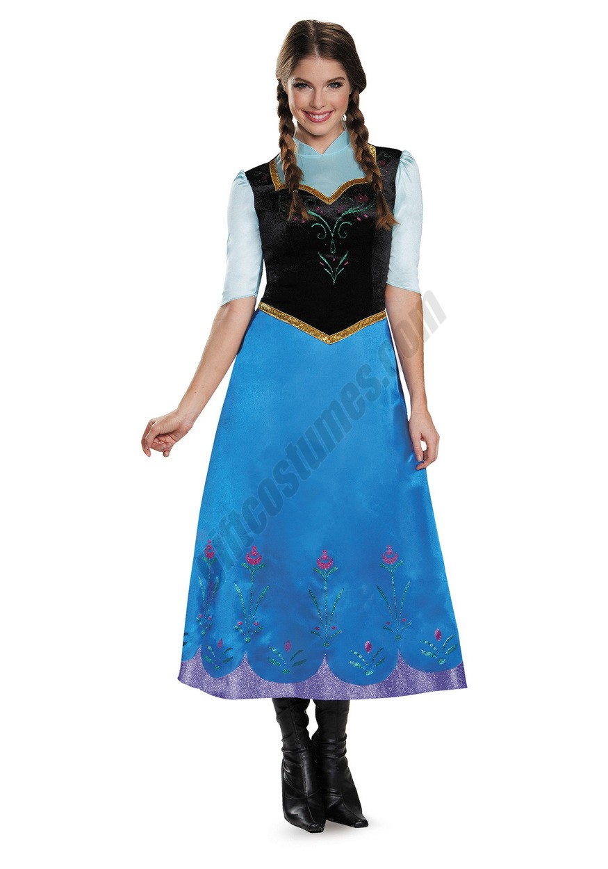 Frozen Traveling Anna Deluxe Costume Promotions - -0