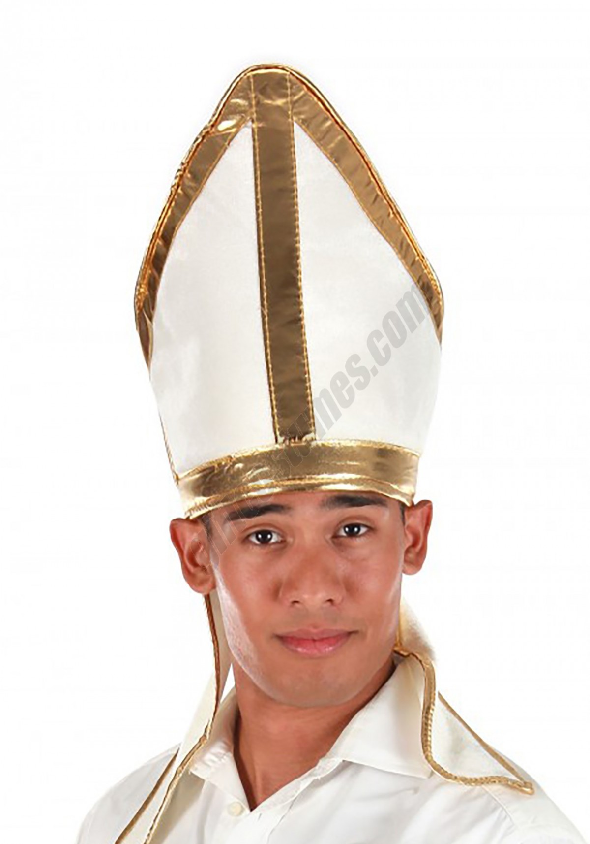 White Pope Plush Hat Promotions - -0