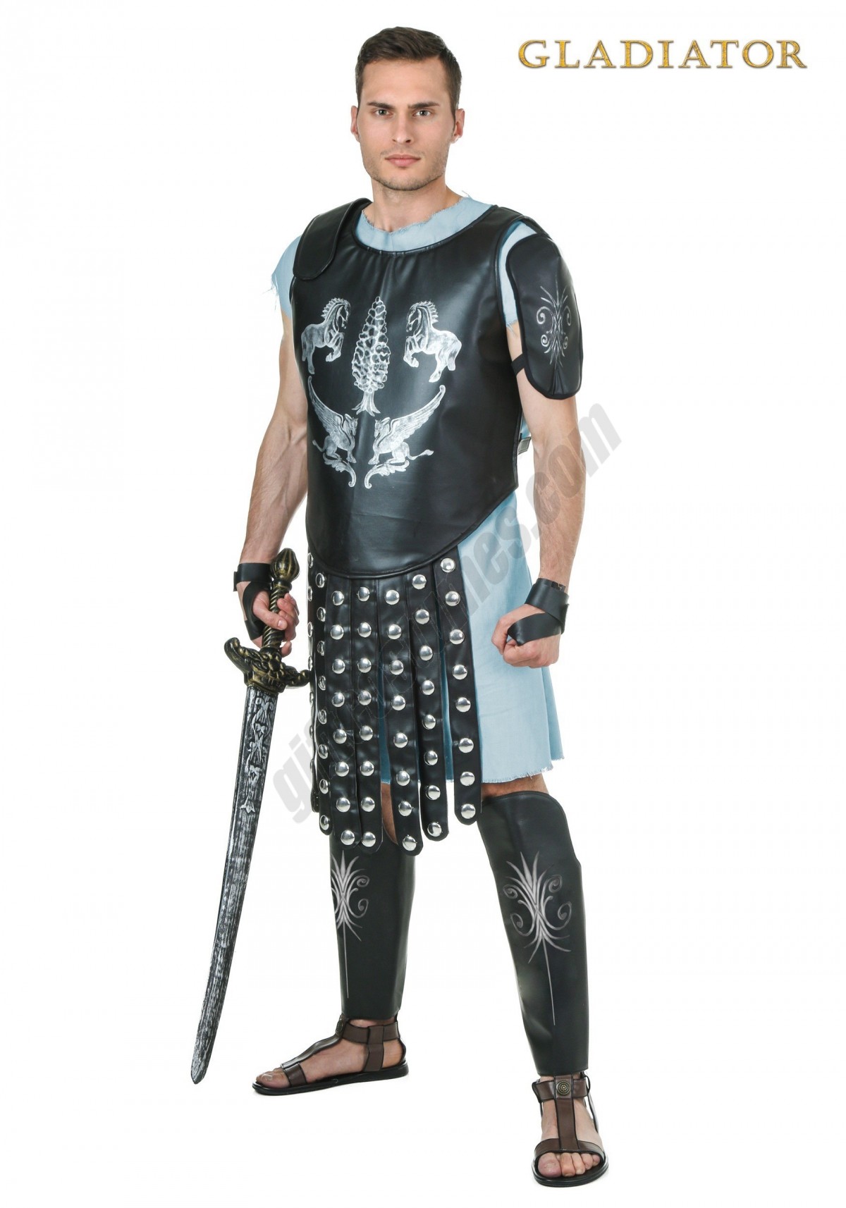 Men's Gladiator Maximus Arena Costume Promotions - -0
