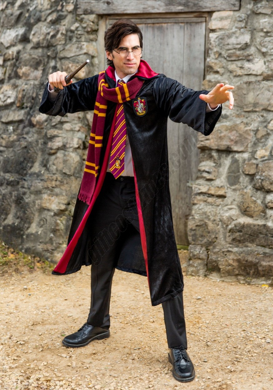 Deluxe Harry Potter Gryffindor Adult Plus Size Robe Costume Promotions - -0