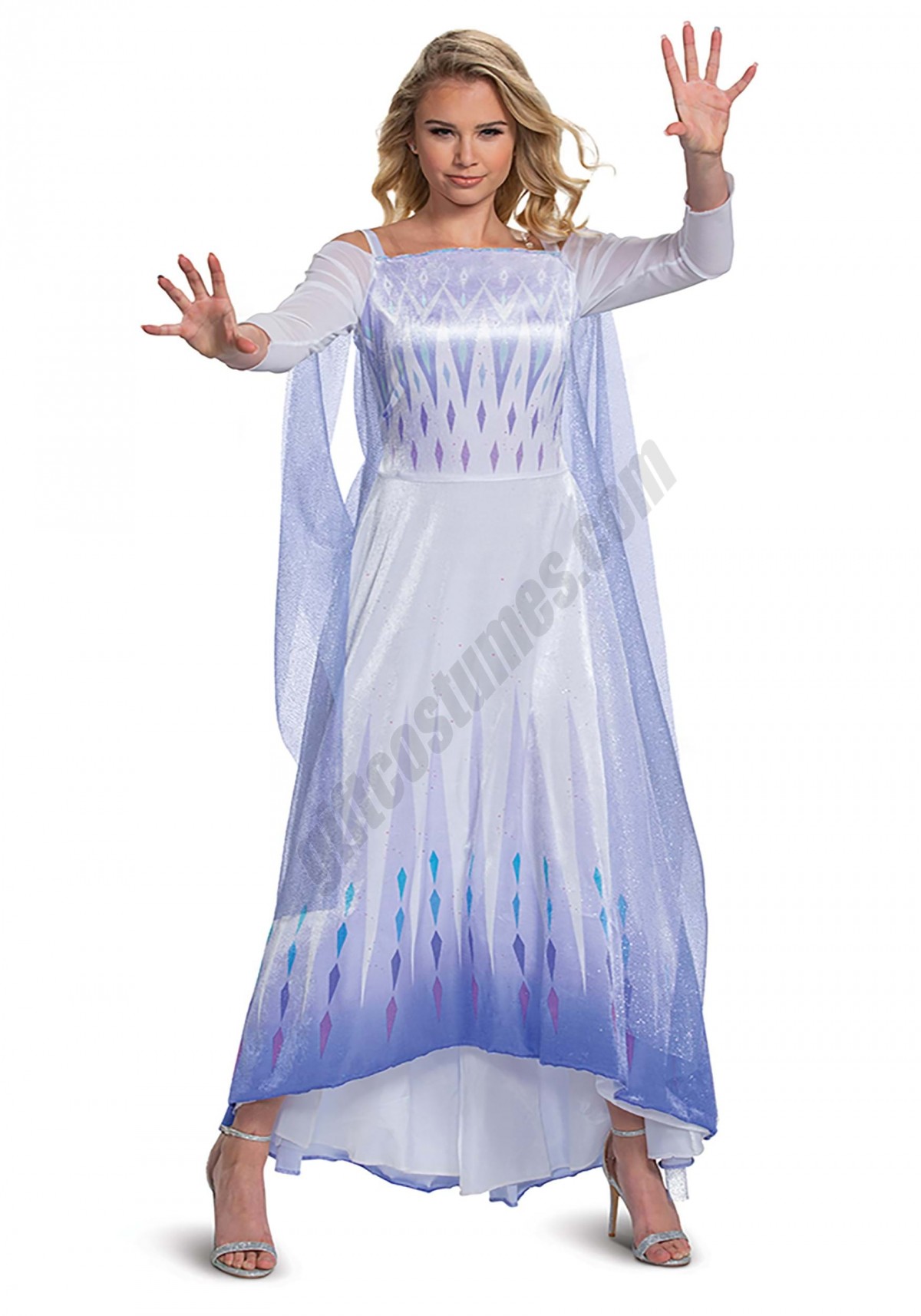 Frozen Snow Queen Elsa Deluxe Women's Costume Promotions - -0