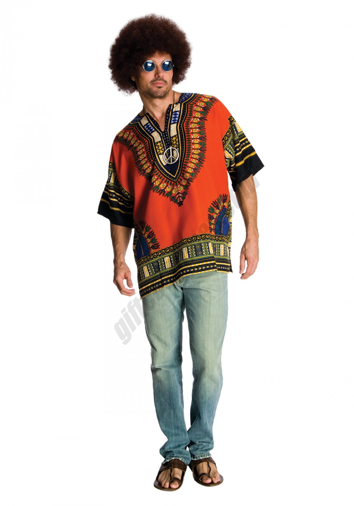 Hippie Dude Costume - Men's - -0