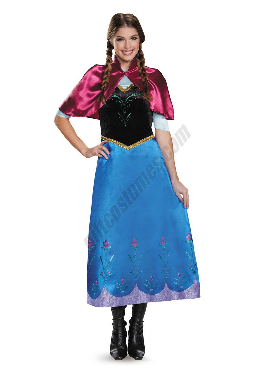 Frozen Traveling Anna Deluxe Costume Promotions - -1