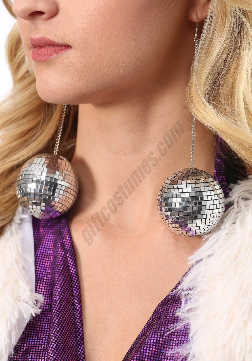 1960s Mod Disco Ball Earrings Promotions - -0