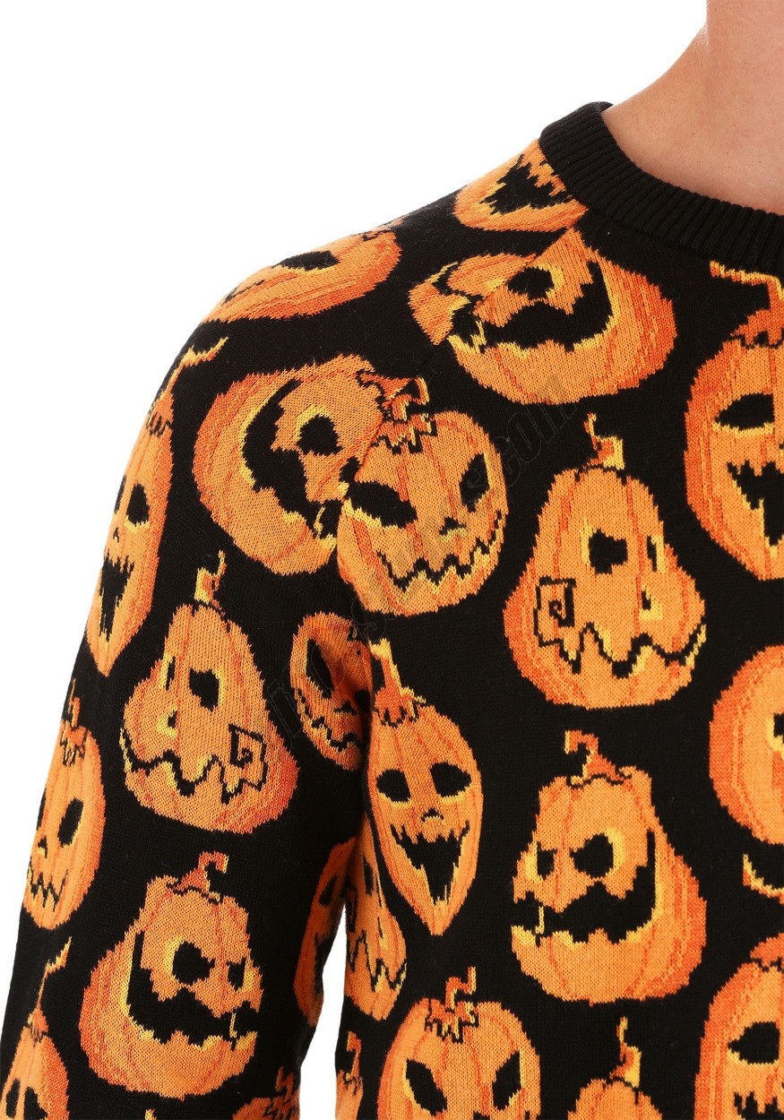 Adult Pumpkin Frenzy Halloween Sweater Promotions - -5