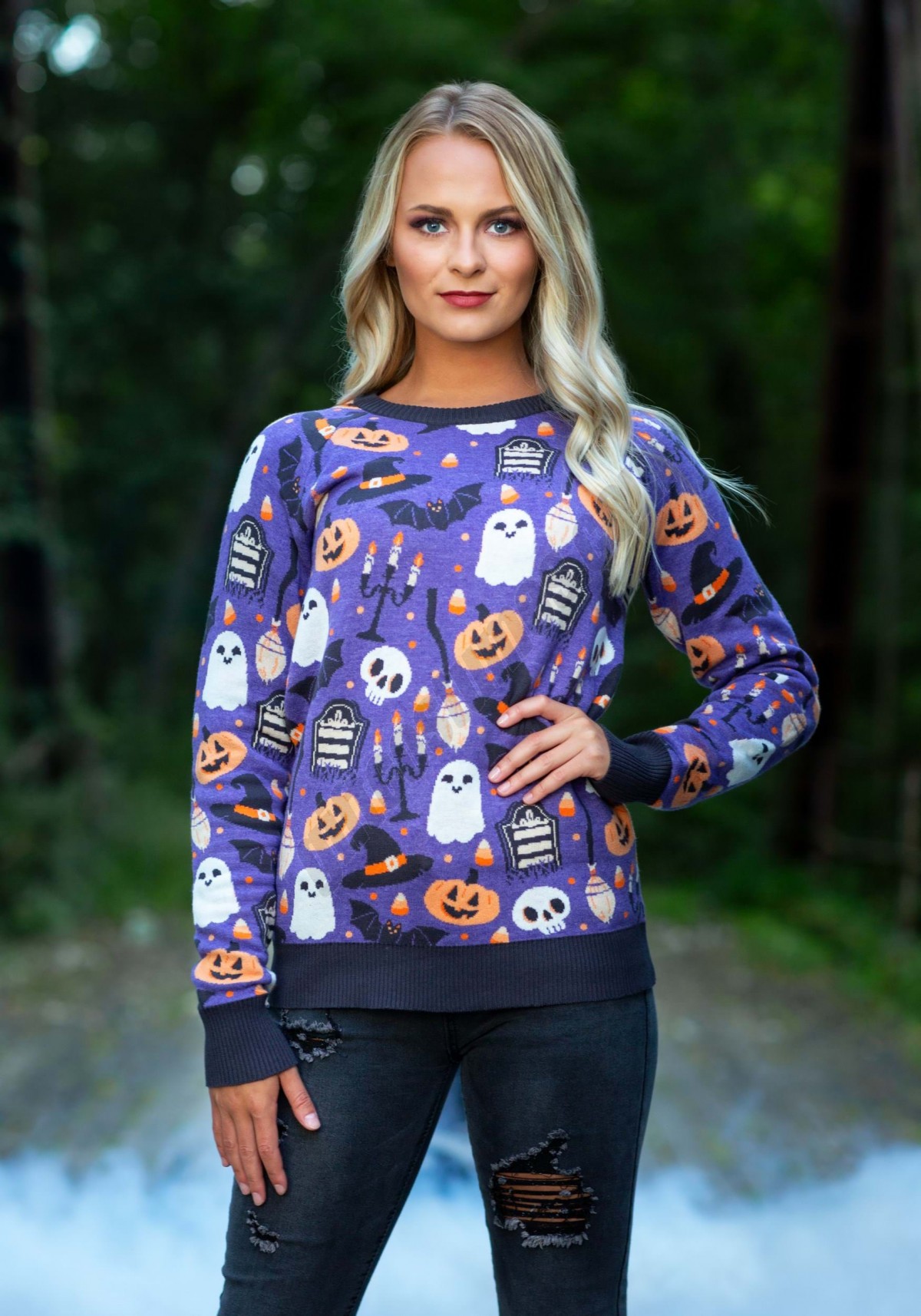 Halloween Mischief Adult Halloween Sweater Promotions - -0