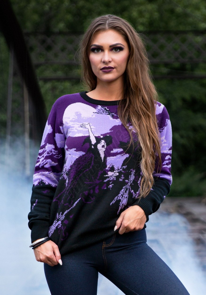 Witch's Moonlight Ride Halloween Sweater Promotions - -0