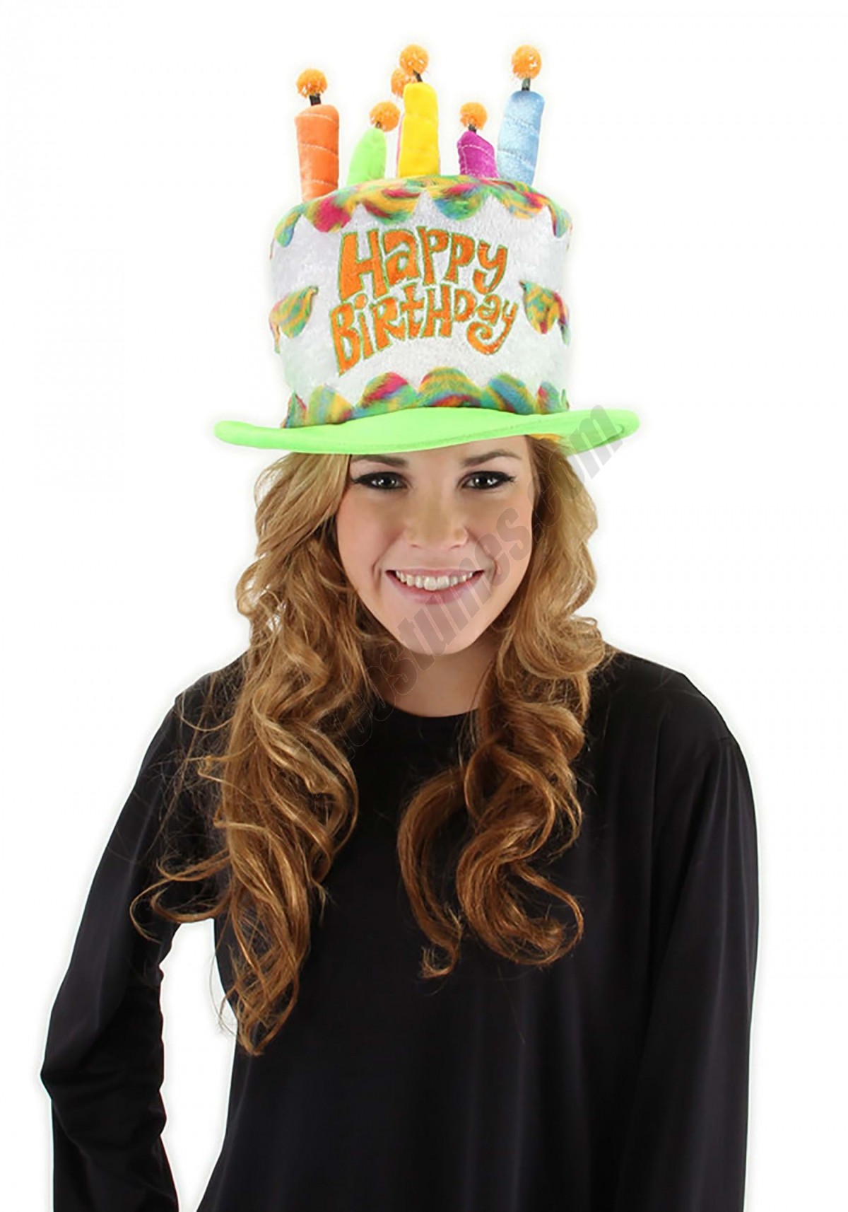 Adult Rainbow Birthday Cake Plush Hat Promotions - -0