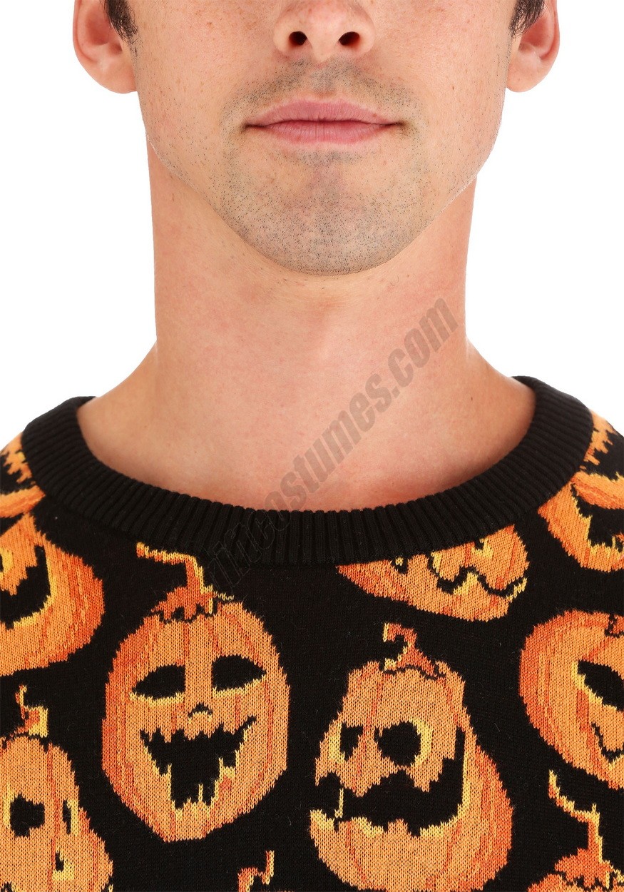 Adult Pumpkin Frenzy Halloween Sweater Promotions - -4