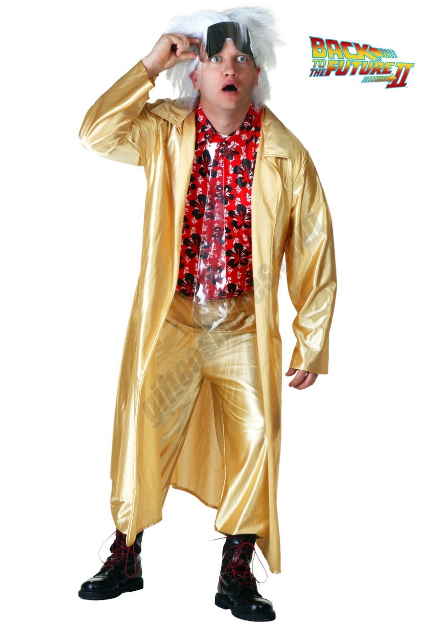 Back to the Future Doc Brown Costume - -0