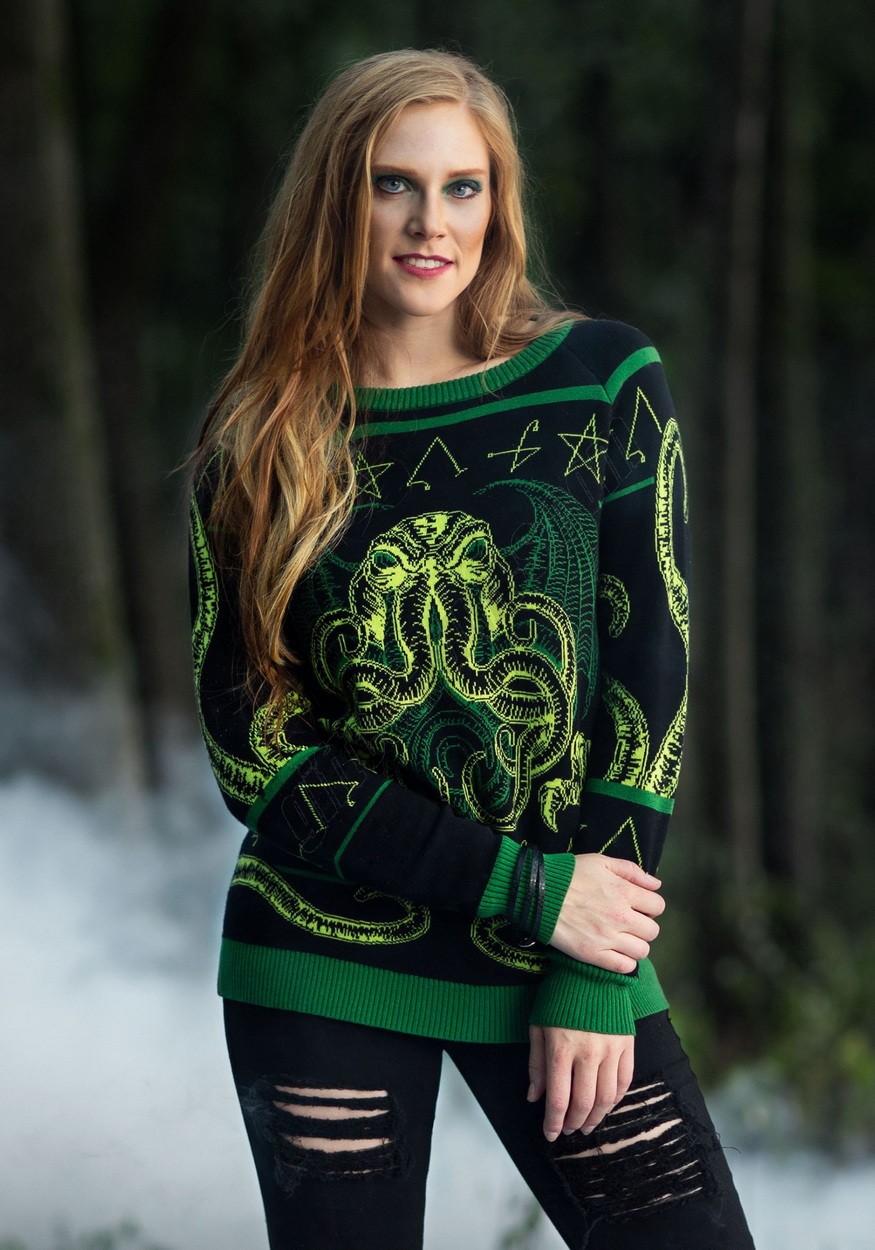 Rage of Cthulhu Halloween Sweater for Adults Promotions - -2