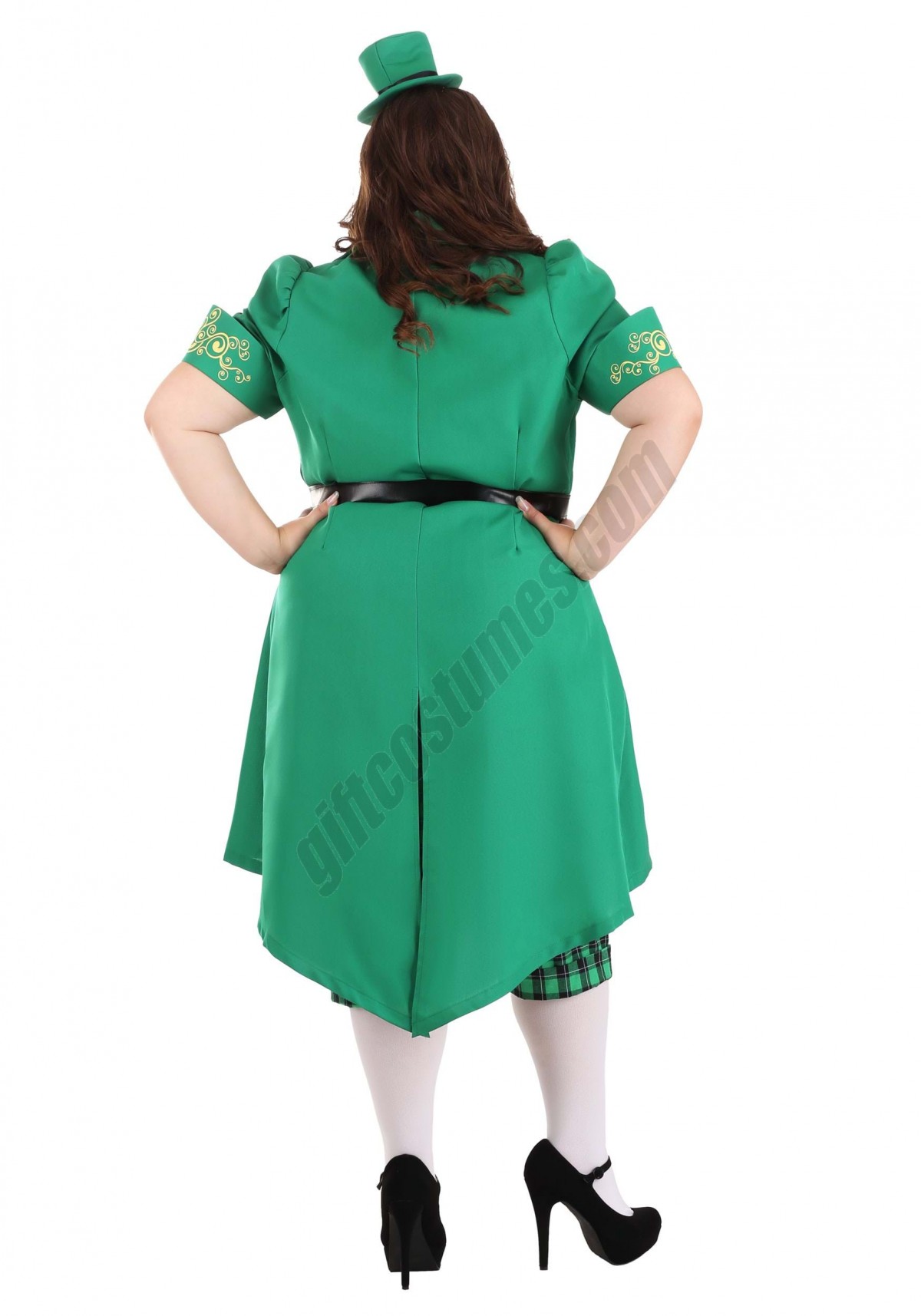 Plus Size Charming Leprechaun Costume for Women - -1