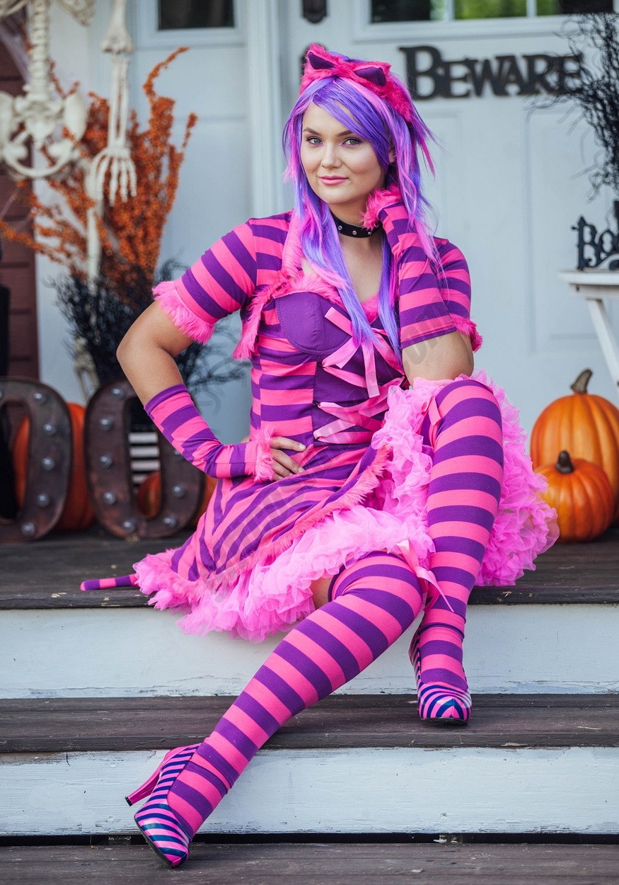 Plus Size Sexy Wonderland Cat Costume Promotions - -3