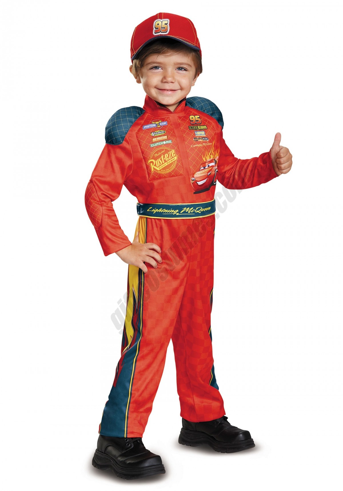 Lightning McQueen Classic Toddler Boys Costume Promotions - -0