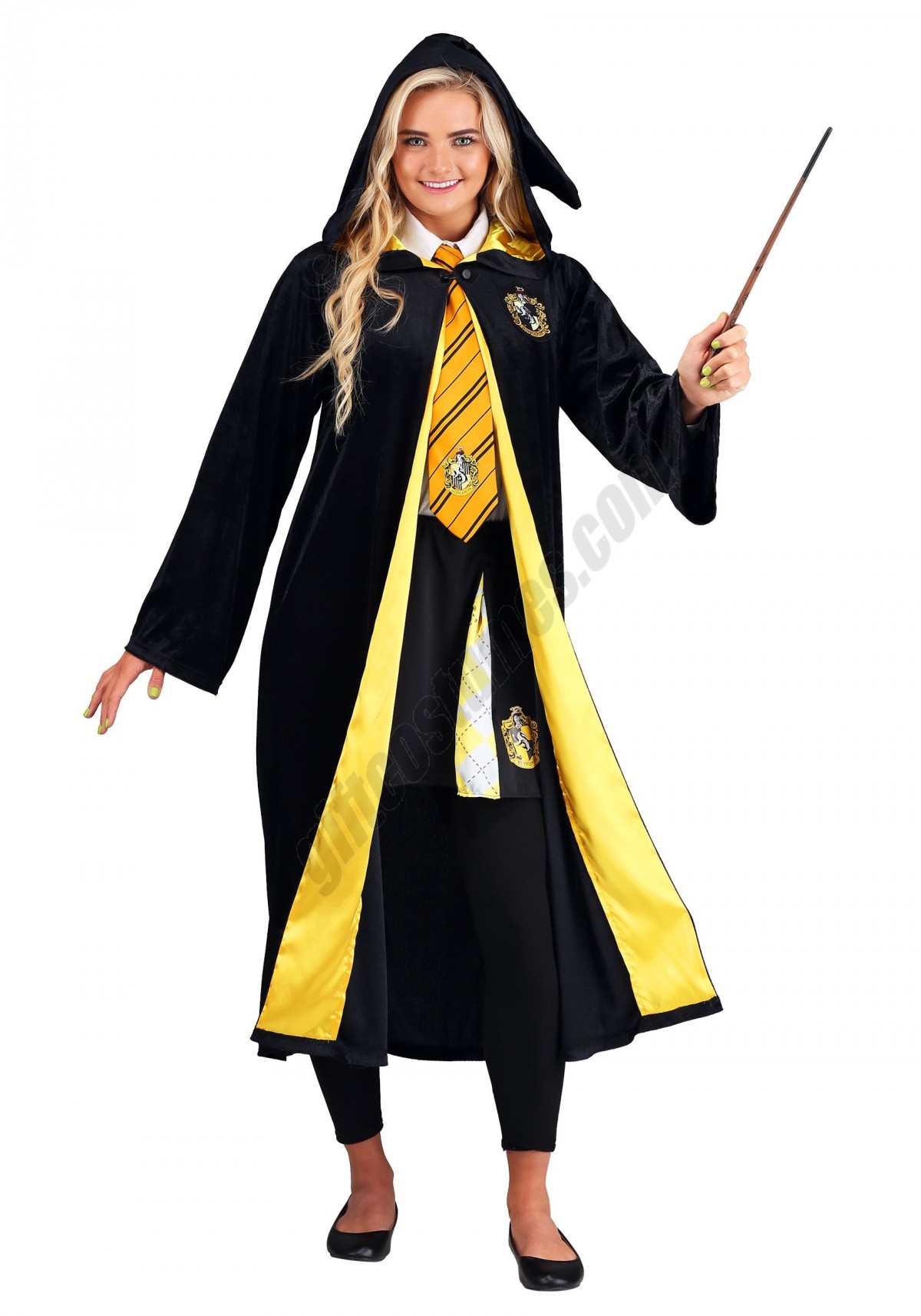 Deluxe Harry Potter Adult Plus Size Hufflepuff Robe Costume Promotions - -2