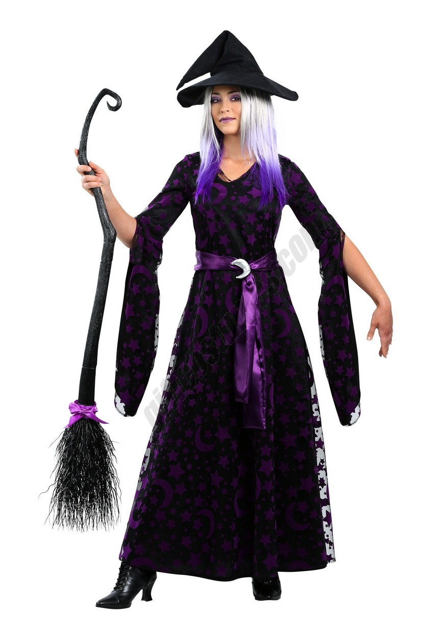 Purple Moon Women's Witch Costume - -0