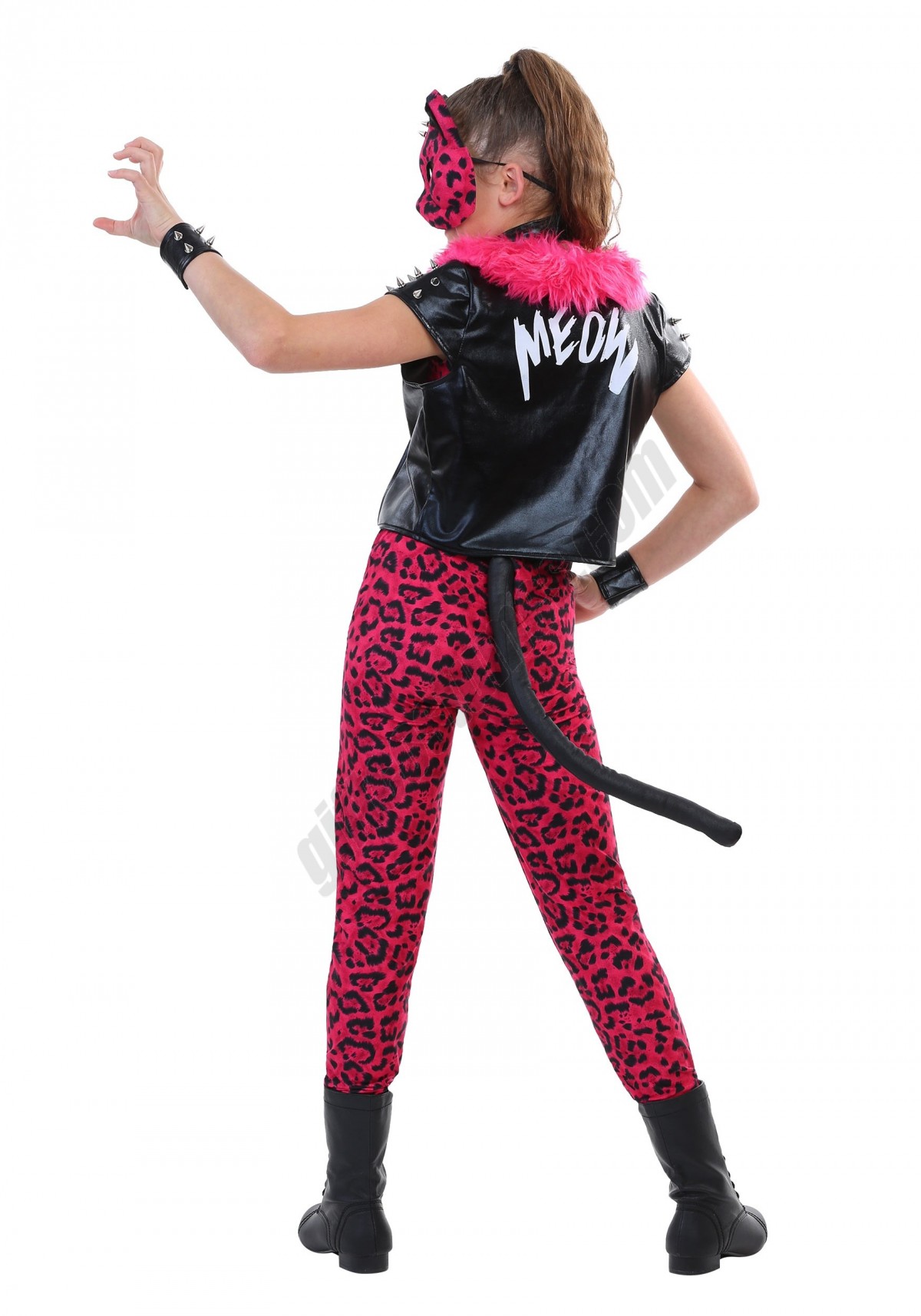 Tween Pink Party Leopard Costume Promotions - -1