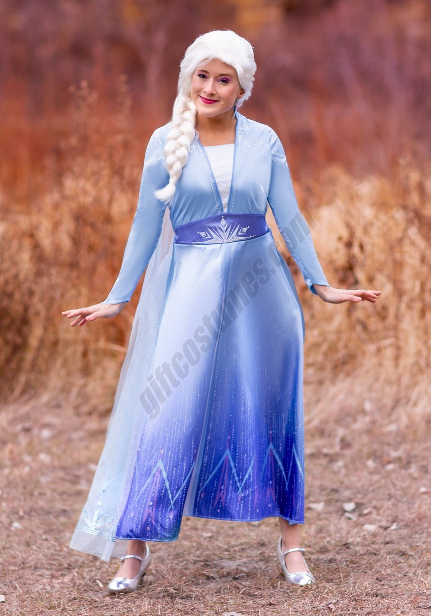 Deluxe Disney Frozen 2 Elsa Women's Costume Promotions - -1