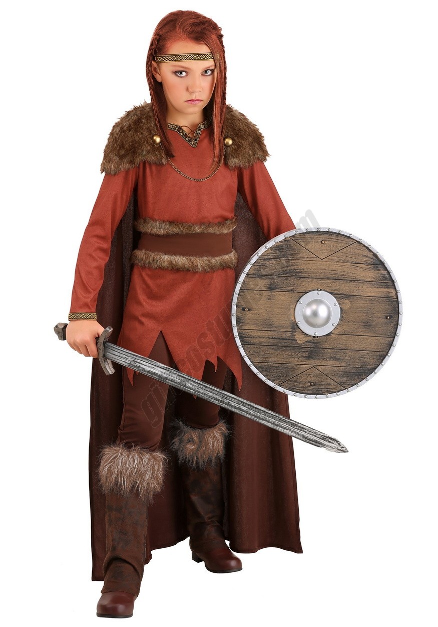Viking Hero Costume for Girls Promotions - -0