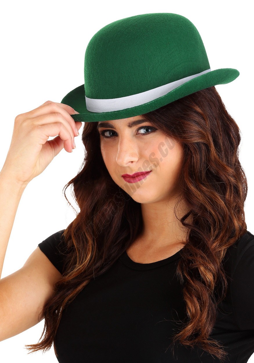 Adult Green Derby Hat Promotions - -2
