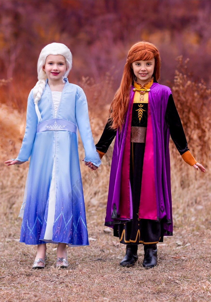 Frozen 2 Girls Elsa Prestige Costume Promotions - -2