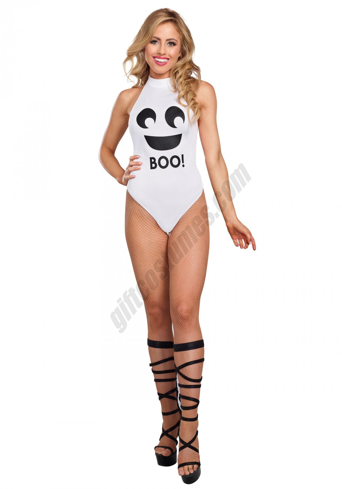 Ghost Bodysuit Costume for Women - -0