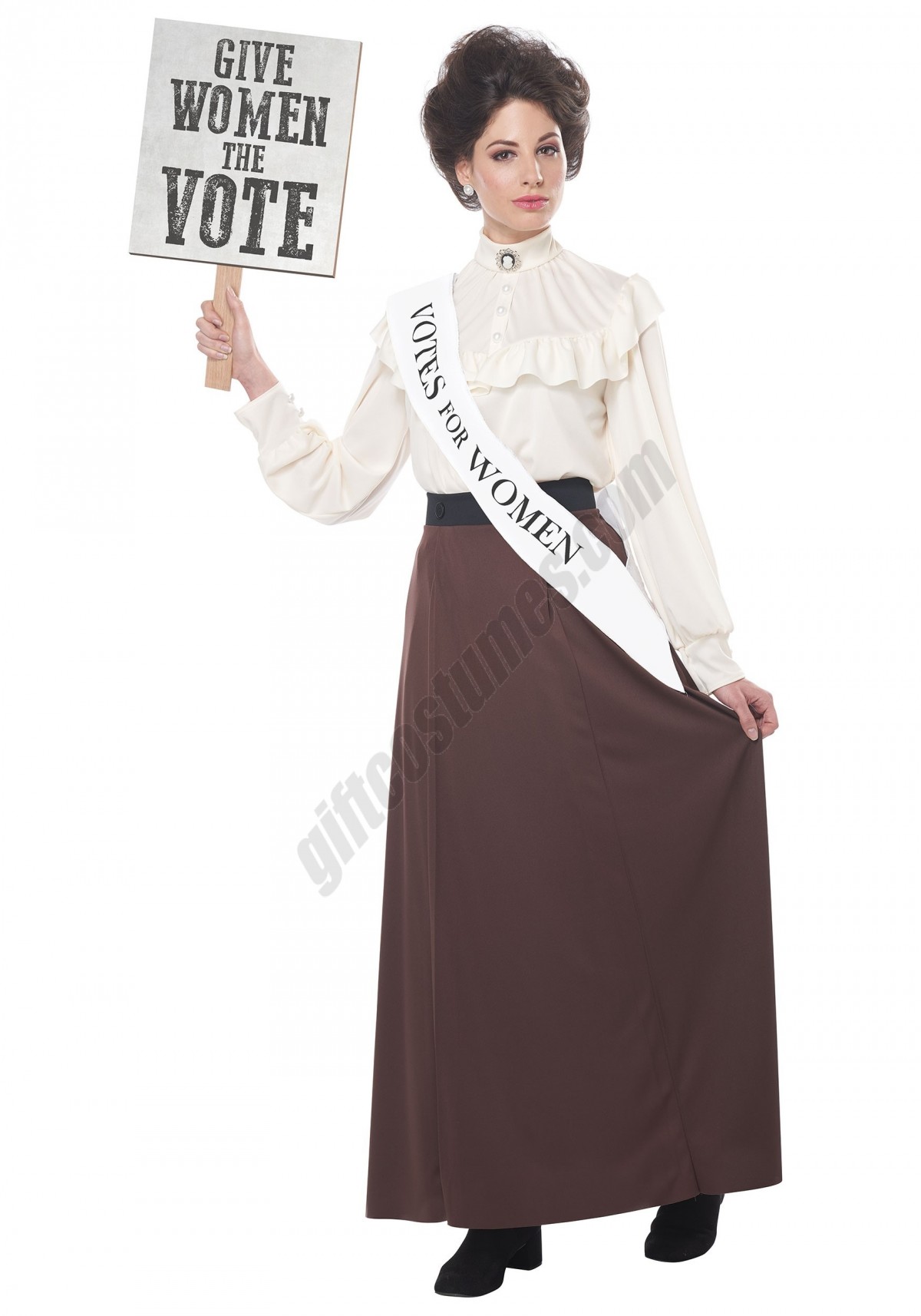 Women's English Suffragette Costume - -0