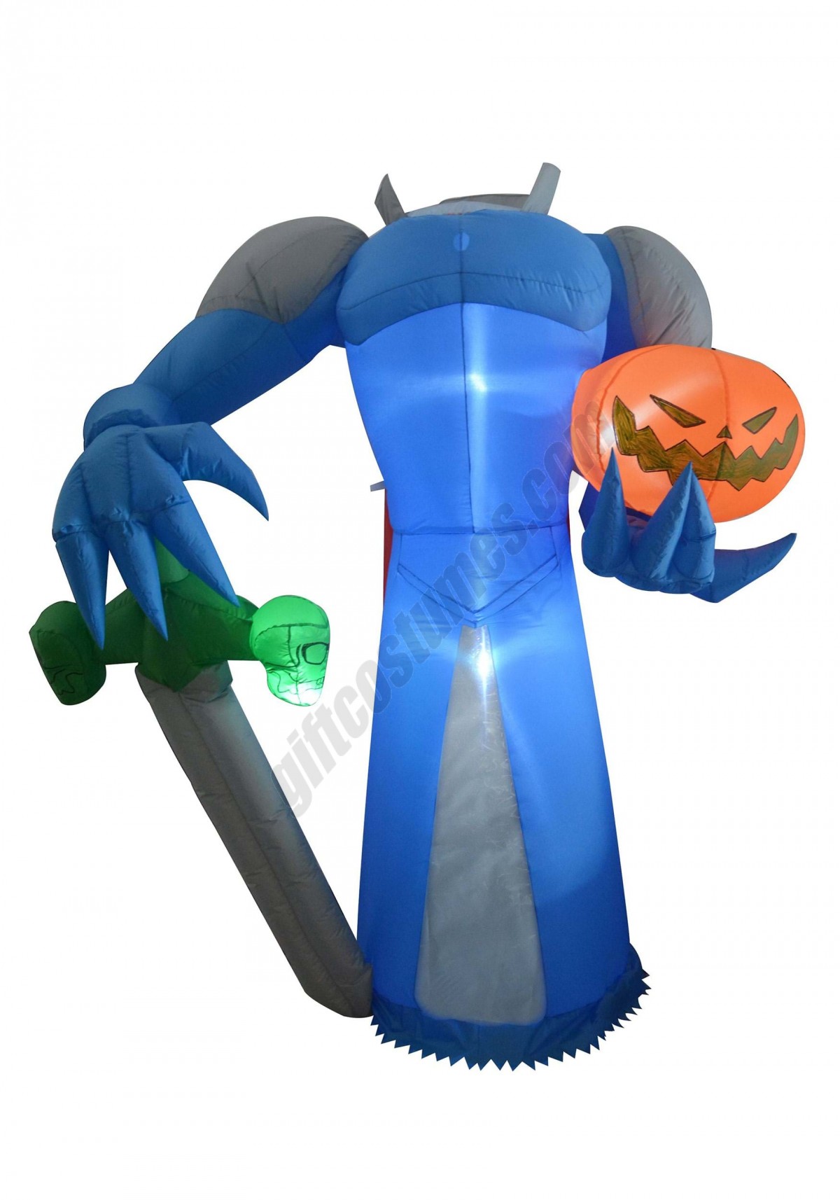 8ft Inflatable Headless Pumpkin Knight Promotions - -0