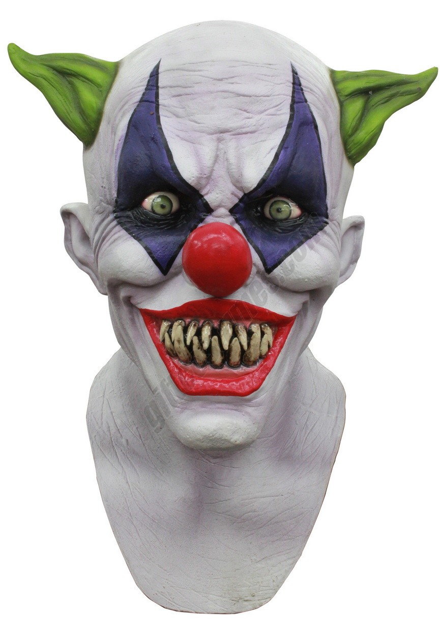 Adult Creepy Giggles Clown Mask Promotions - -0