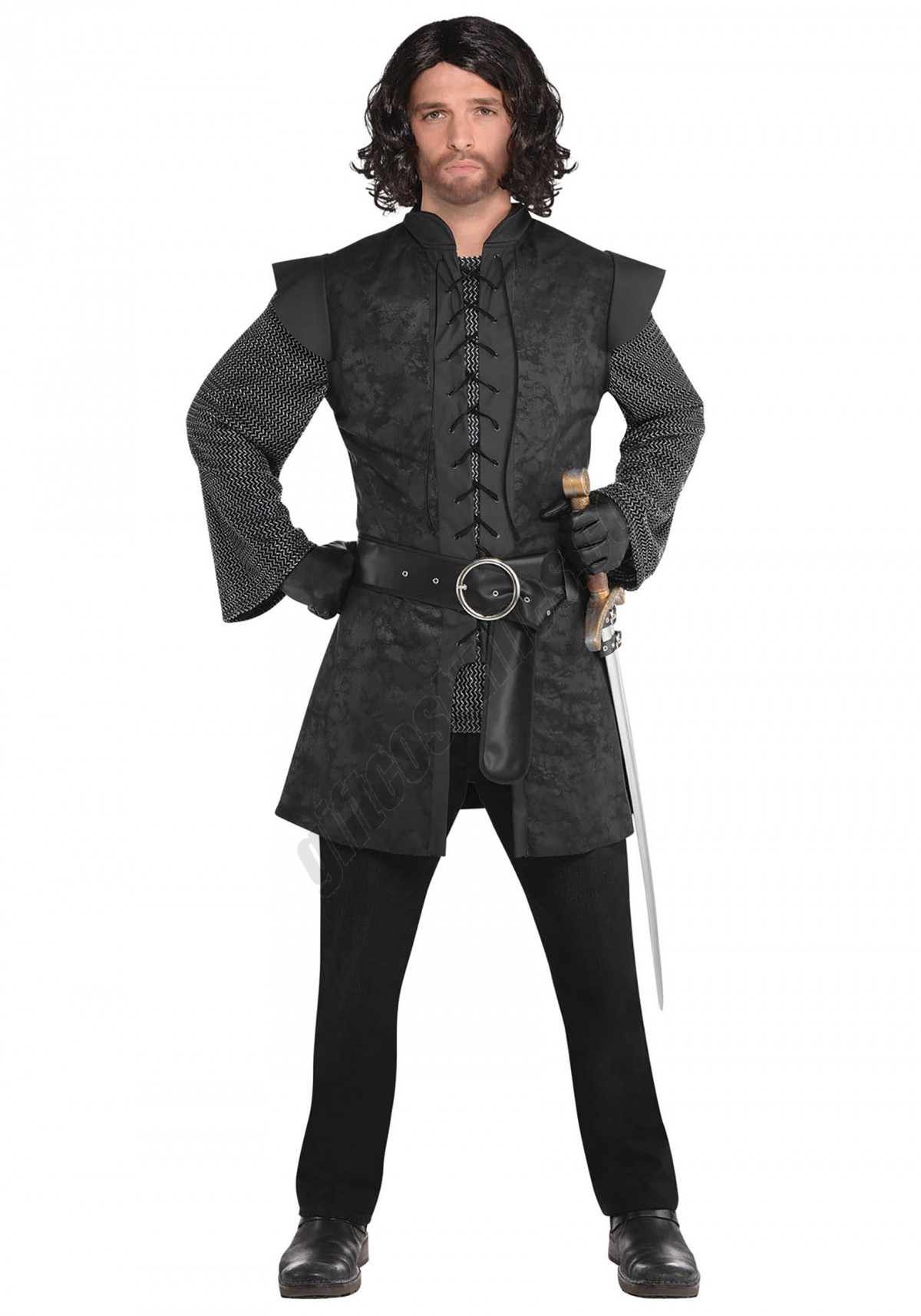 Warrior Black Tunic Adult Costume Promotions - -0