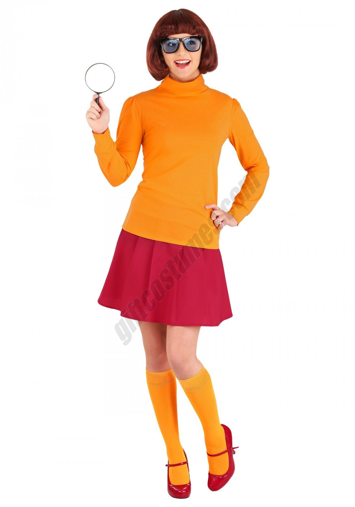 Plus Size Classic Scooby-Doo Velma Costume Promotions - -0