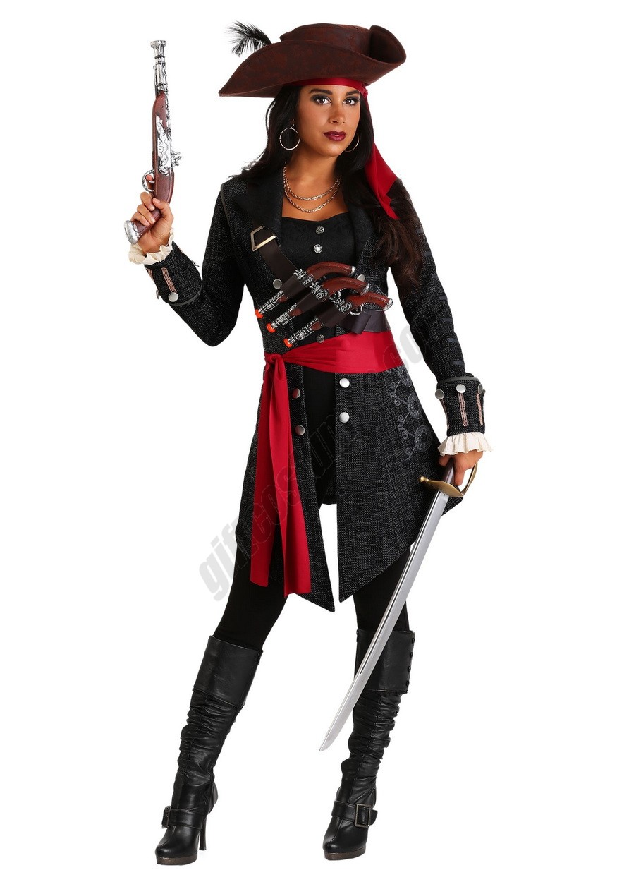 Women's Fearless Pirate Costume - -0