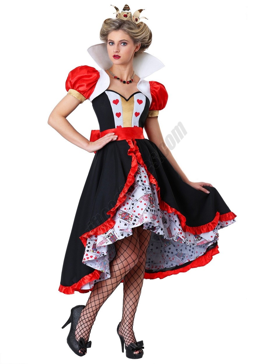 Plus Size Flirty Queen of Hearts Costume Promotions - -0