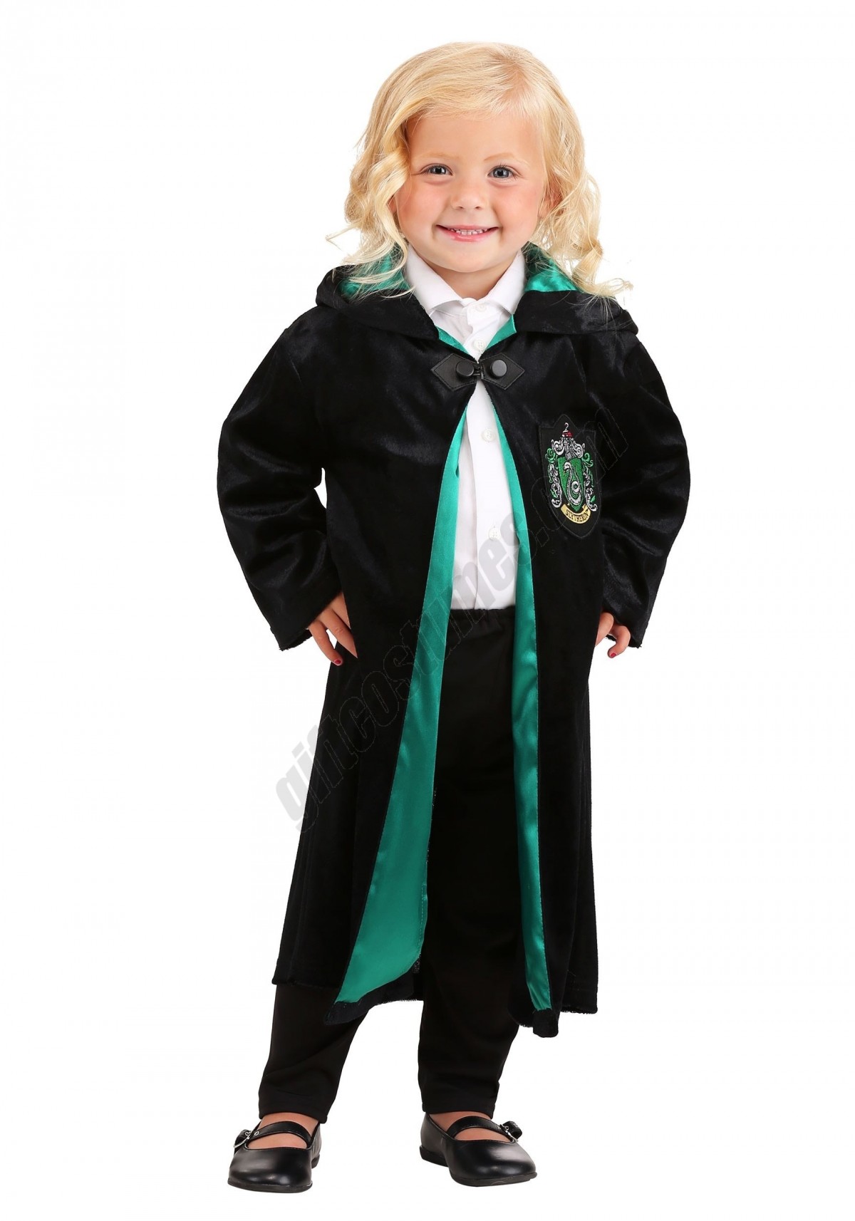 Kids Harry Potter Deluxe Slytherin Robe Costume Promotions - -4
