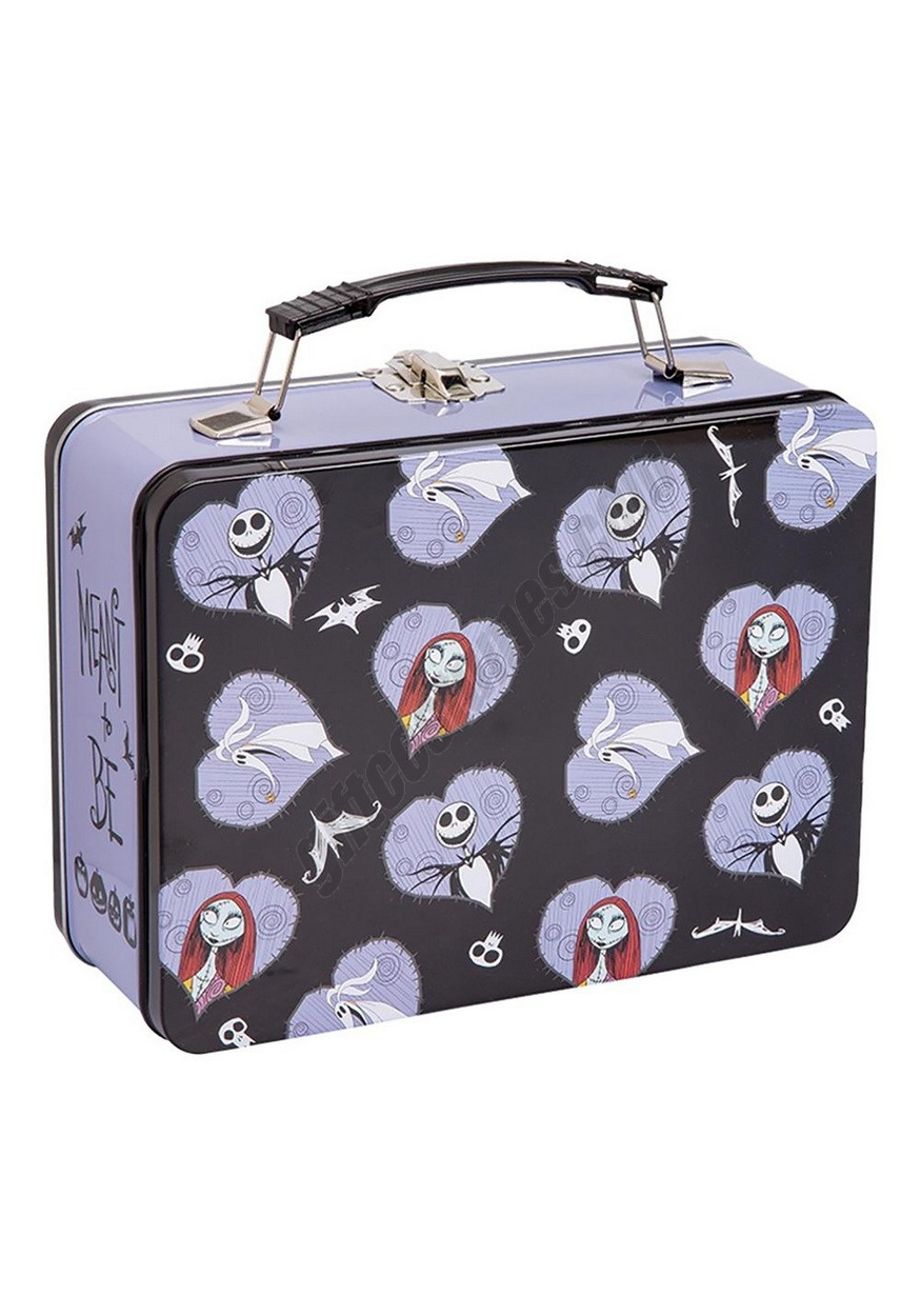 Nightmare Before Christmas Jack & Sally Large Lunch Box Tin Tote Promotions - -1