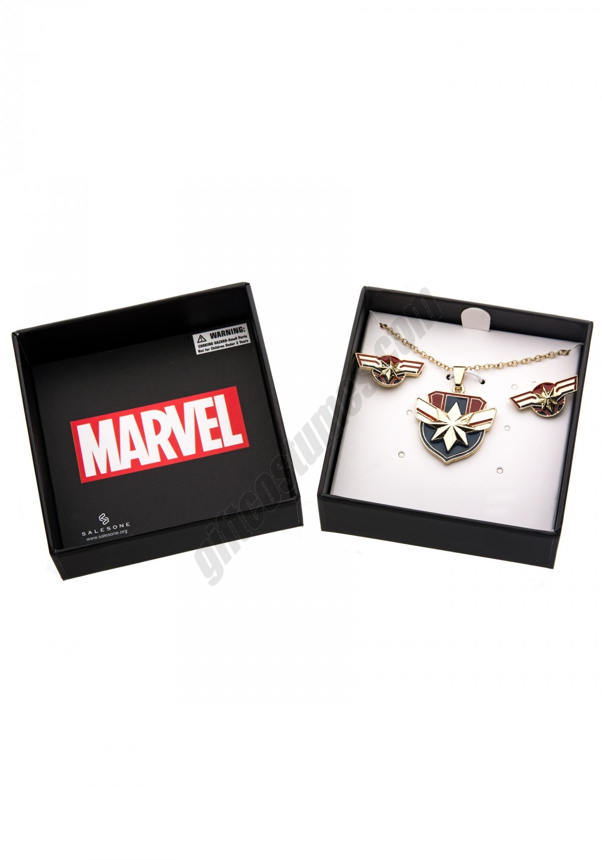 Captain Marvel Necklace/Earring Gift Set Promotions - -2