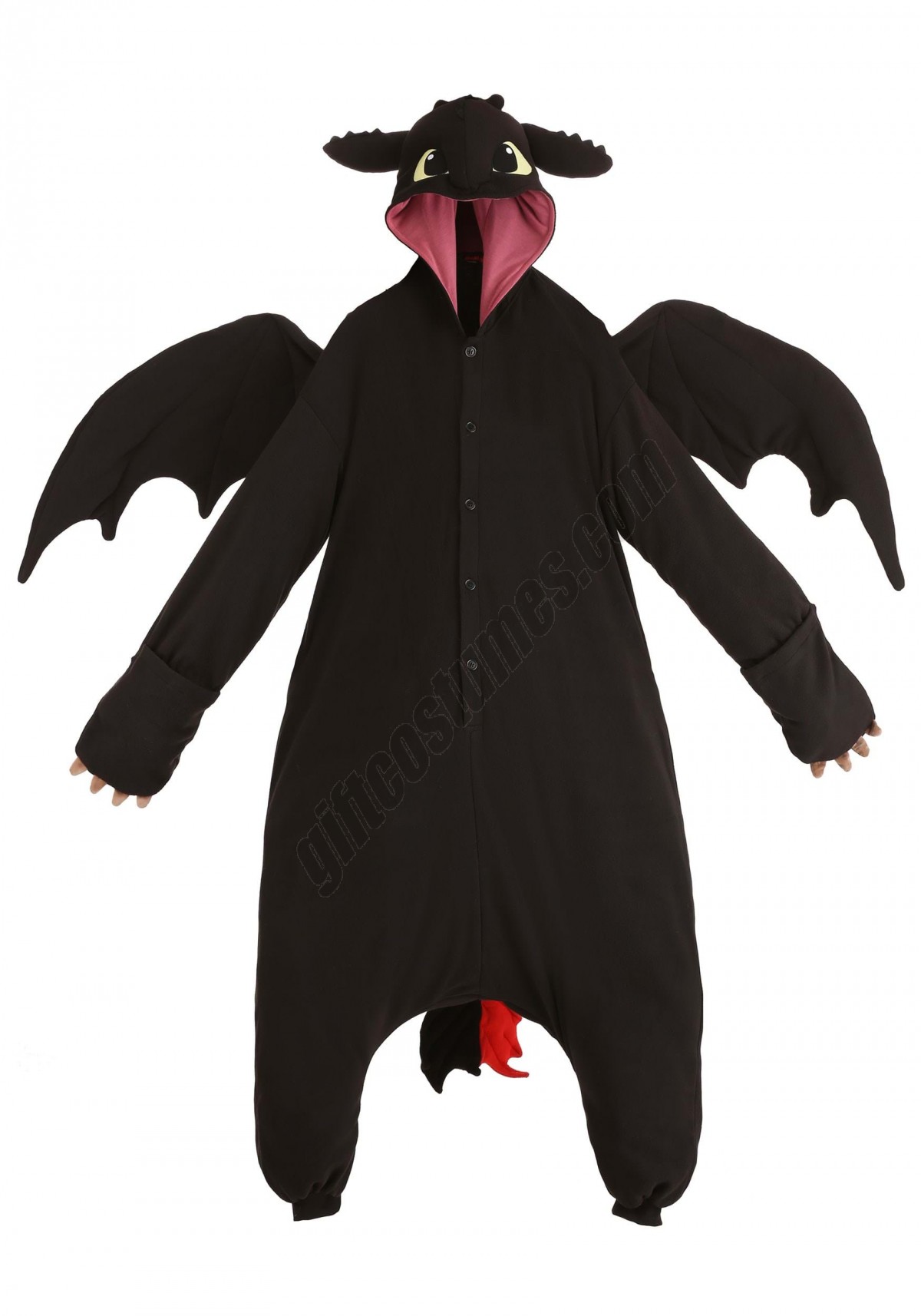 How to Train Your Dragon Toothless Adult Kigurumi Costume - Men's - -9