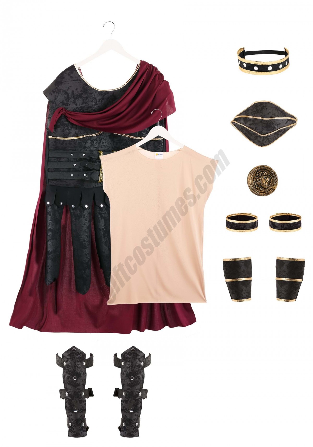 Plus Size Roman Gladiator Costume Promotions - -10