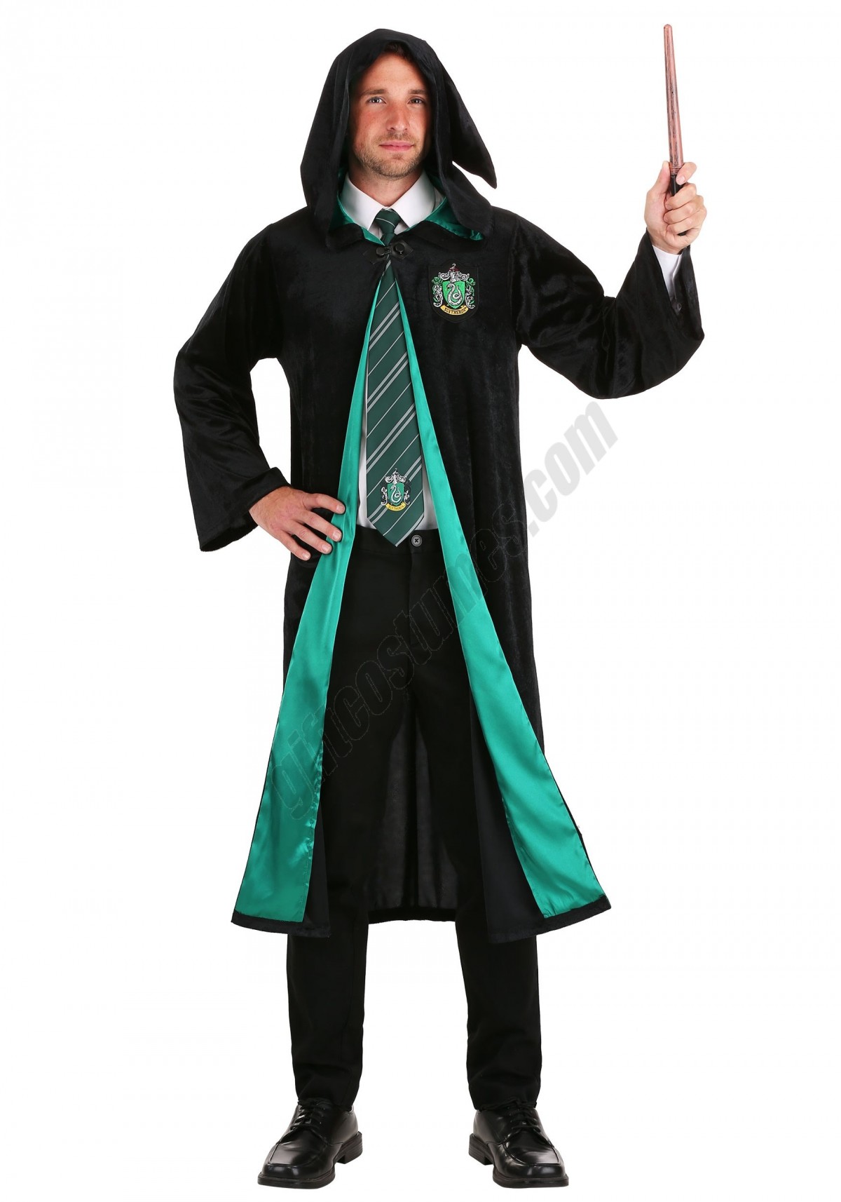 Deluxe Harry Potter Slytherin Adult Plus Size Robe Costume Promotions - -2