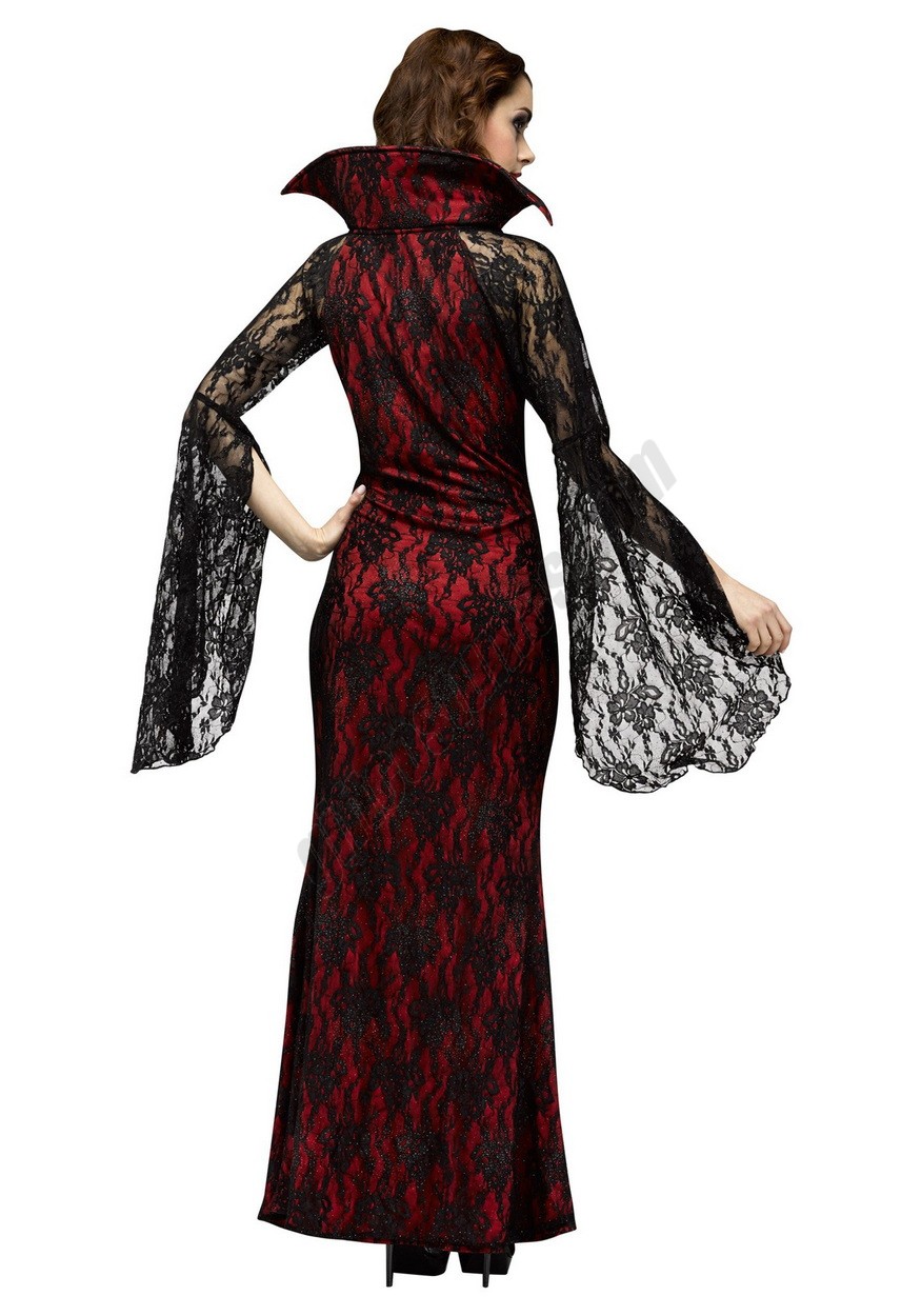 Womens Elegant Vampiress Costume - -1