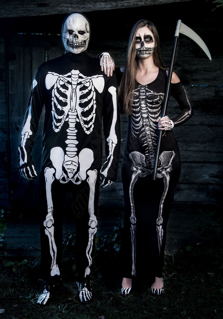 Adult Skeleton Jumpsuit Costume Promotions - -2