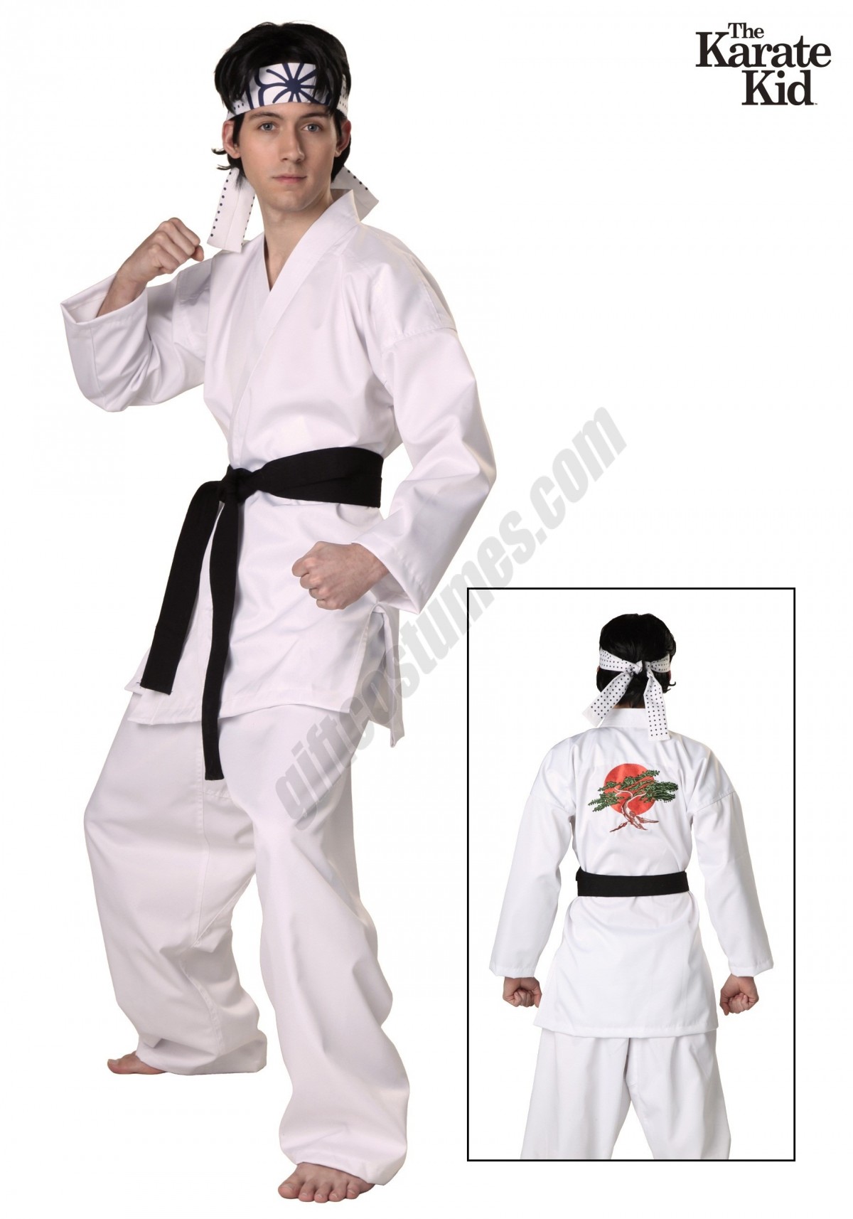 Authentic Karate Kid Daniel San Costume - Men's - -0