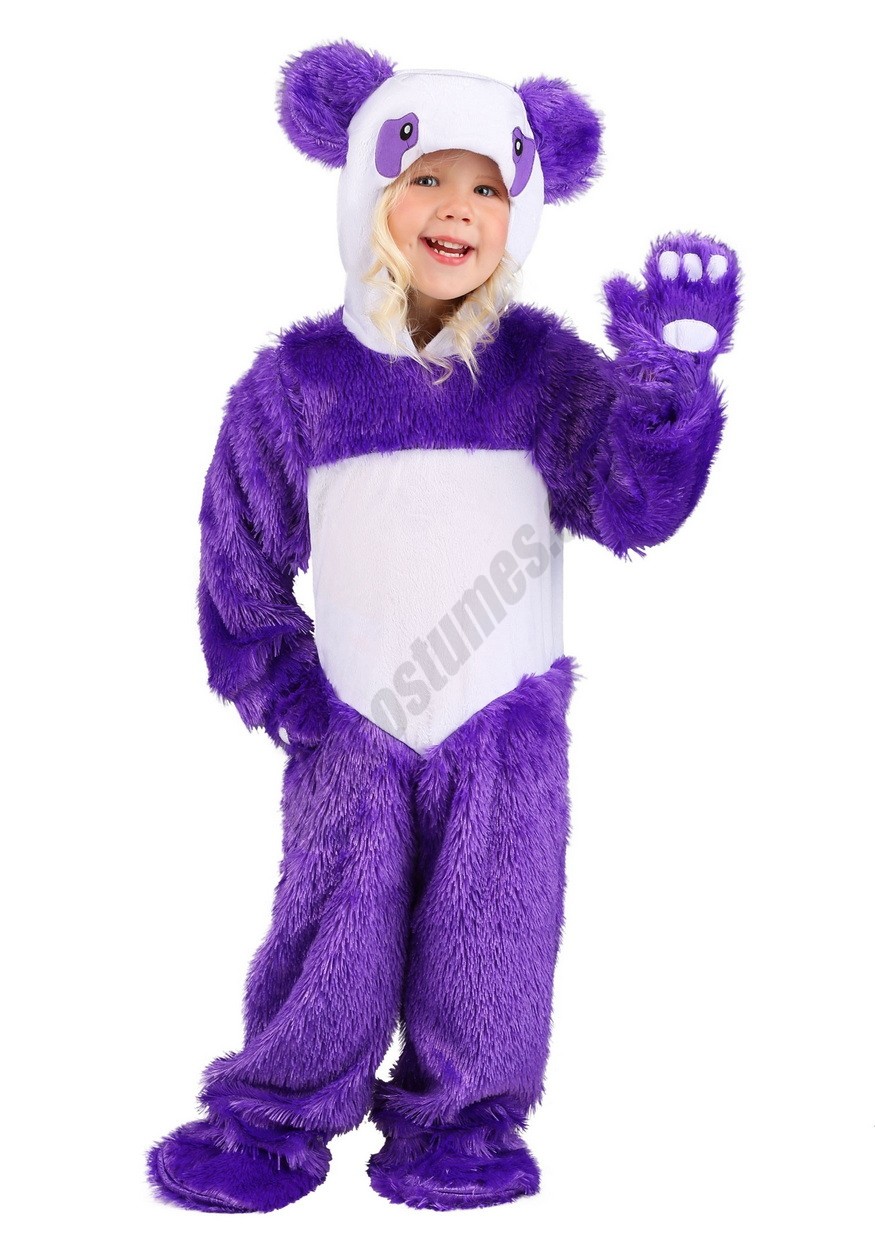 Furry Purple Panda Toddler Costume Promotions - -0