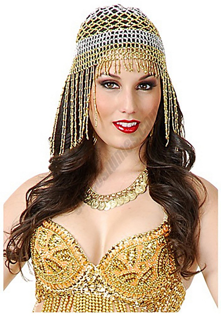 Beaded Belly Dancer Headpiece Promotions - -0