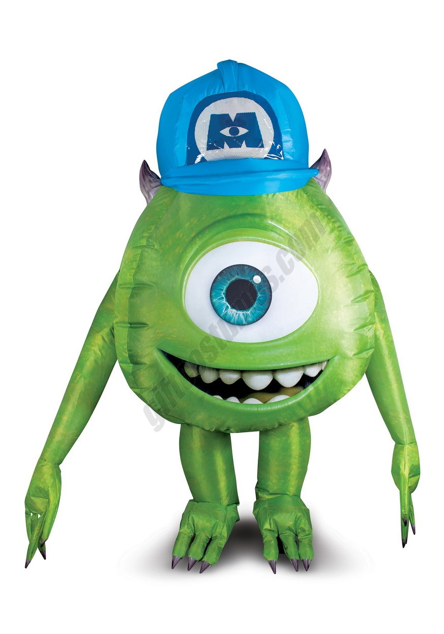Monsters Inc Mike Wazowski Inflatable Costume for Adults - Men's - -0
