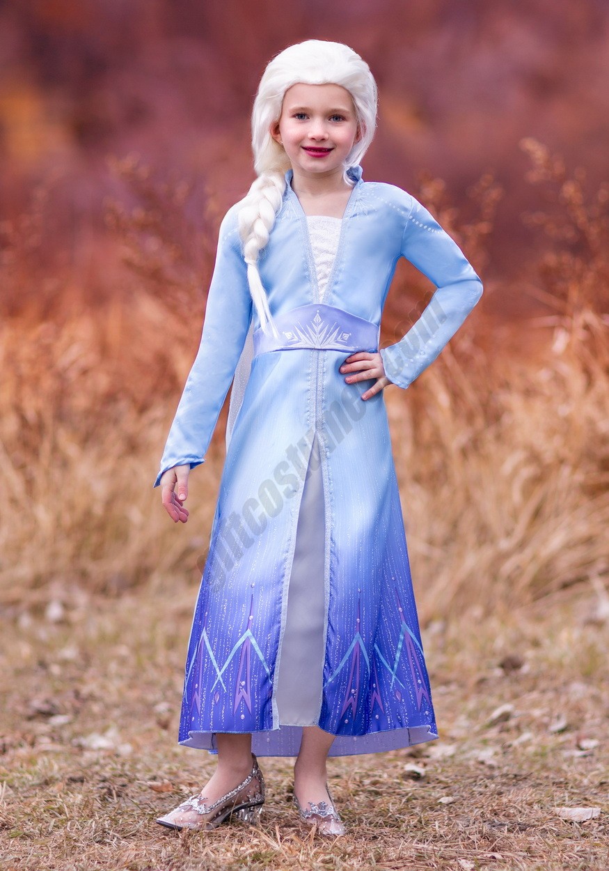 Frozen 2 Girls Elsa Prestige Costume Promotions - -0